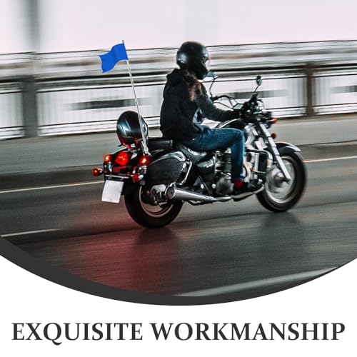 Adjustable Bike Flag Pole, 47in/120cm Retractable Aluminum Alloy Golf Cart Flag Holder, Motorcycle Flagpole Mount Stroller Flagpole for Bicycle Mountain Road Bicycle Atv