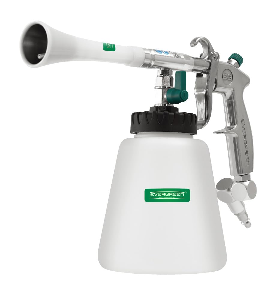 Nanoskin EVERGREEN Classic Tornado Cleaning Tool - Patented Pneumatic Cleaning Spray & Air Dry Device | Emits Pressurized Low Moisture to Detox Carpet, Plastic, Upholstery, Crevice, Felt, Metal & More