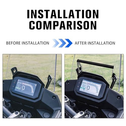 Motorcycle GPS Navigation Mount Bracket Phone Bar Holder Extension Replacement for Honda XL750 Transalp 750 2023-2025 Aluminum Motorbike Accessories 22mm 12mm Expansion Crossbar - size: 12mm and 22mm