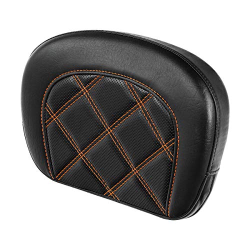 Detachable Sissy Bar Backrest Pad Fits For Harley 1997-2023 Touring Road King Tri Glide Street Glide Road Glide Electra Glide 2018-2023 Softail Slim FLSL Low Rider FXLR - color: Style F# 1