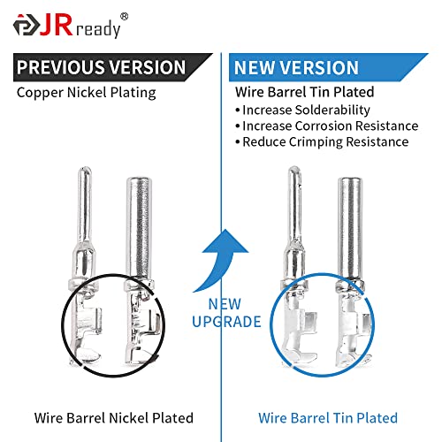 JRready ST6327-3 3 Pin Deutsch DT Gray Connector, Waterproof Electrical Wire Connectors with Size 16 Stamped Contacts and Sealing Plugs for Truck, Motorcycle, Off-Road Vehicles, Marine, Extreme Sports - size: 3Pin 5Pair