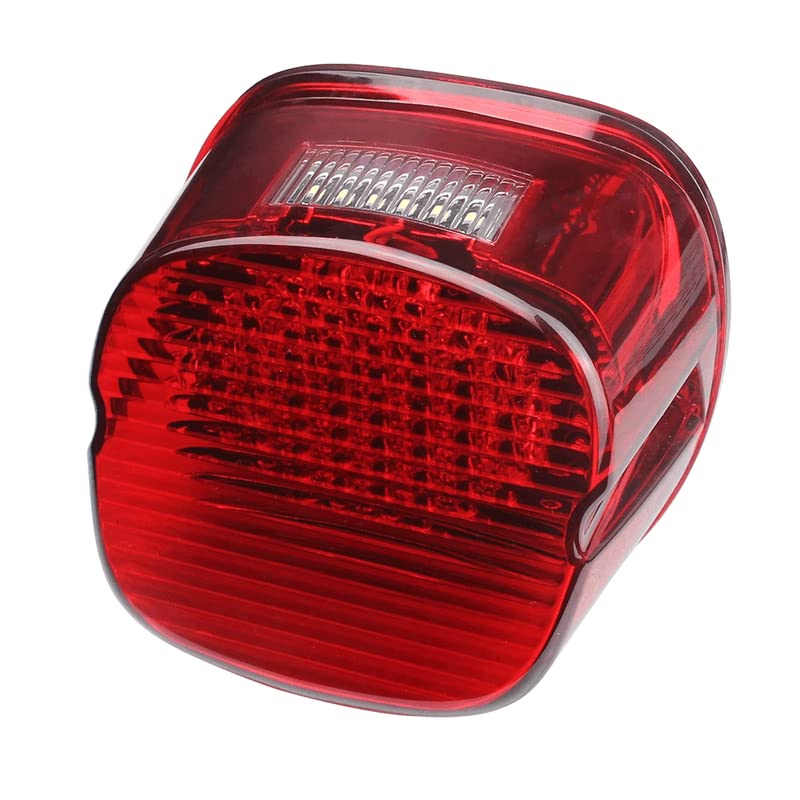 Eagle Lights 8900TL5-R-ST Red Flashing Strobe LED Tail Brake Light Kit Compatible With Harley Davidson Low Rider ST Motorcycles - color: Red Strobing