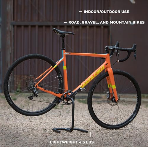 Feedback Sports | Scorpion Moto-Style Portable Bike Stand | Bottom Bracket Crankarm Support For Road, MTB, Cyclocross, E-Bike | 2 Piece | Black