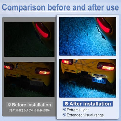 LivTee License Plate Light, Extremely Bright LED License Plate Lights Assembly for Trailer UTV ATV Truck RV Boat, Ice Blue - color: Ice Blue