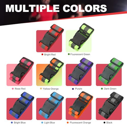 Reflective Safety Belt, Adjustable High Visibility Glow Belt Outdoor Running Gear Accessories - color: Fluorescent Green