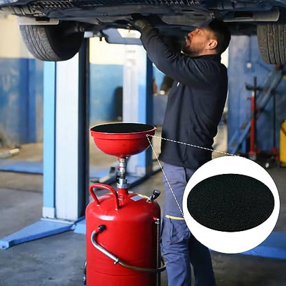 2 Pack Oil Drain Splash Pad, 15'' Round No Splatter Pad Oil Splash Pad Fits Most Oil Drains Anti Splash Oil Change Mat for Mechanics and Automotive Techs - size: 2 Pack 15"