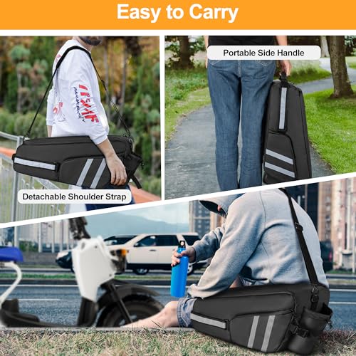 HODRANT Water-resistant Under Seat Bag Compatible with Honda Ruckus 2010-2024 Scooter, Cling to Side Frame Box Scooter Under Seat Organizer with Shoulder Strap for Motorcycle Accessories, Bag Only