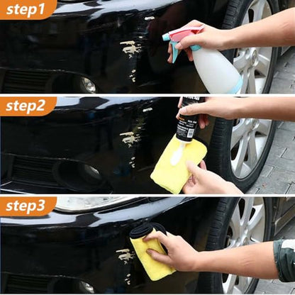 2026 New Upgrade Car Scratch Removal Wax, Scratch Remover for Vehicles with Wipe and Sponge, Car Polishing Wax Scratchs Remover, Cars Paint Scratchs Repair Kit for Deep Scratches (2 Set) - color: 2 Set