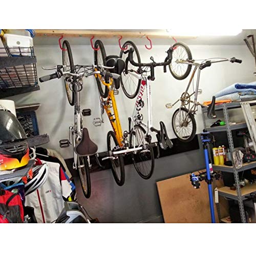 Heavy Duty Bike Hook for Garage Ceiling, 6 PCS Garage Storage System Hooks Loading Capacity 100 LBS, Large Screw Bike Hooks for Garage Wall and Garage Ceiling, Outdoor String Lights Plants hooks