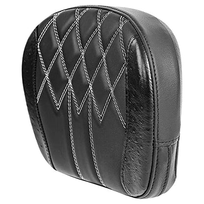TCMT Detachable Sissy Bar Backrest Pad Fits For Harley 1997-2023 Touring Road King 2018-2023 Softail Slim FLSL Low Rider FXLR - color: Style N