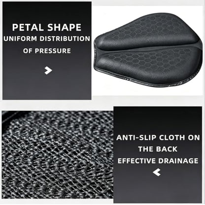 Motorcycle Seat Cushion for Indian Chieftain 2014–2026,Large 3D-Honeycomb Structure Shake Rider Cushion TPE Shock Absorption and Breathable for Long Rides
