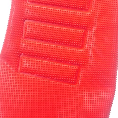 Motorcycle Universal Seat Cover non-slip thick 3D particles suitable Rubber Striped Grip Gripper Soft For CRF WR WRF RMZ YZF SXF EXC EXC XC SX CR KLX 250 Dirt Pit Bike Motocross (Orange) (Red) - color: New Red