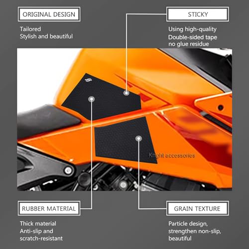 for Duke990 990 Duke 990 2024 2025 Side Fuel Tank Pad Protector Stickers Decal Gas Knee Grip Traction Pad 990 2024-2025 Tank Grips