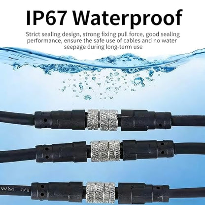 M8 4-Pin Female Connector Cable, A-Coded Straight Circular Industrial Molded Cable, IP67 Waterproof Unshielded PVC Wire, 60V 3A AC/DC, AWG24 - size: 2m, style: 4 Pin Female