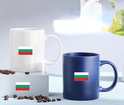 4 PCS Flag Stickers - Bulgaria Flag Stickers Decals for Cup Computer Laptop Car Bumper Window Helmet Musical Instrument with Smooth Surface - size: Bulgaria