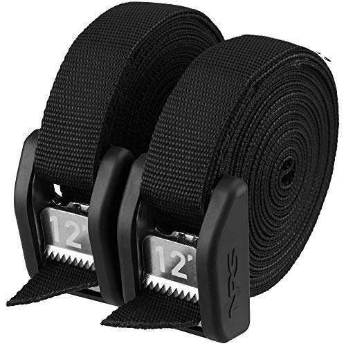 NRS 12' Buckle Bumper Strap Pair Stealth Black - color: Stealth Black, size: 12'