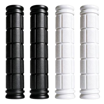 2 Pairs Bike Handlebar Grips for Bikes - color: Black and White