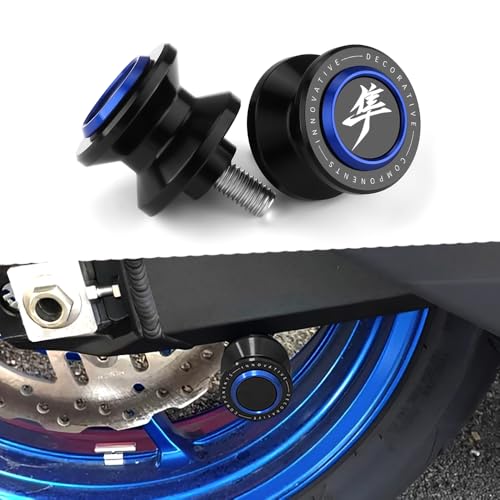 Motorcycle Swingarm Spools Fit For Hayabusa GSX1300R 2023 2024 2025 GSX 1300R Gen 3 Rear Frame Stand GSXR 1300 Swingarm Spools Frame Sliders Accessory GSX-1300R Accessories BE - color: blue