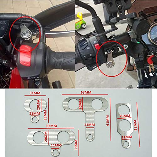 RAYANA Stainless Steel LED Motorcycle Handle bar ON-Off Fog Light Headlight Switch Adjustable Waterproof Switches Latching Push Button DC12V (Color : B-Bule)
