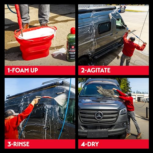 Griot's Garage Wash and Wax for RVs, Campers, Trailers, Boats, ATVs, UTVs, Motorcycles, Works on Paint, Chrome, Vinyl, Plastic, Rubber, Glass, and More, 10809, 64oz
