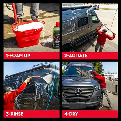 Griot's Garage Wash and Wax for RVs, Campers, Trailers, Boats, ATVs, UTVs, Motorcycles, Works on Paint, Chrome, Vinyl, Plastic, Rubber, Glass, and More, 10809, 64oz