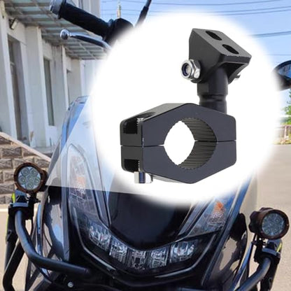 Mounting Bracket Kit LED Motorcycle Light Horizontal Tube Clamp Roof Roll Cage Holder Headlight Bracket Motorcycle Mounting - color: Black