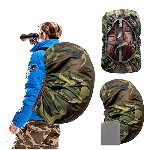 Joy Walker Waterproof Backpack Rain Cover, 12000mm Ultra-Waterproof, Upgraded Ultra-Strong Multilayers, Antislip Buckle Strap - color: Camouflage, size: XXL (for 70-90L backpack)