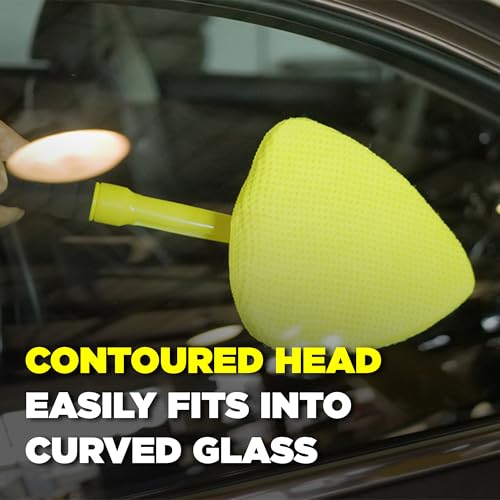 Invisible Glass 95160 Reach & Clean Windshield Cleaning Tool and Car Window Cleaner Tool for Interior and Exterior Auto Glass, Trucks, SUVs, RVs and Home Windows with 2 Microfiber Pads and Storage Bag - size: 1 Count (Pack of 1)