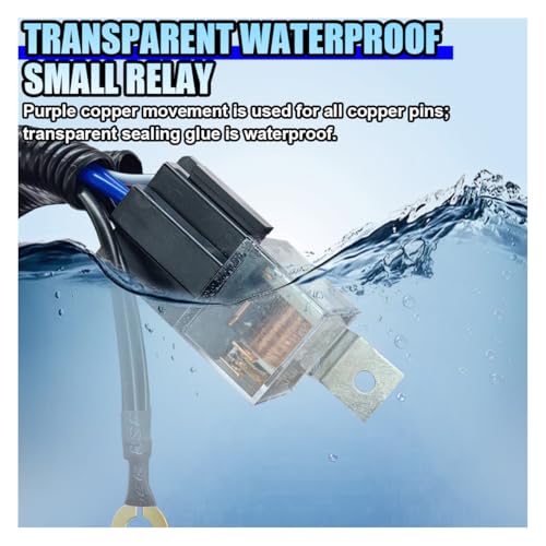 12V 80A Car Double Horn Wiring Harness Relay Kit, 4 Pin SPST Vehicle Grille Mount Blast Tone Horns Wiring Harness Relay for Car Truck Motorcycle (Double Horn) - size: Double Horn