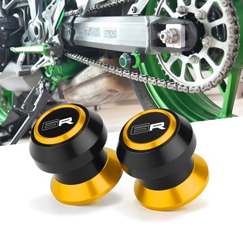 Motorcycle 8MM Swingarm Spools Fit Ninja ZX6R 2009-2023 2024 2025 2026 Motorycle Swingarm Spools Sliders Frame Stand Slider 2026 ZX6R Accessories Gold - color: gold