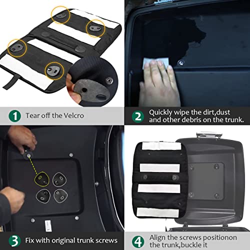 Mofun Tour Pack Lid Organizer Saddlebags Tour Luggage Storage Bag Compatible with Harley Touring FLT FLH 1999-2013