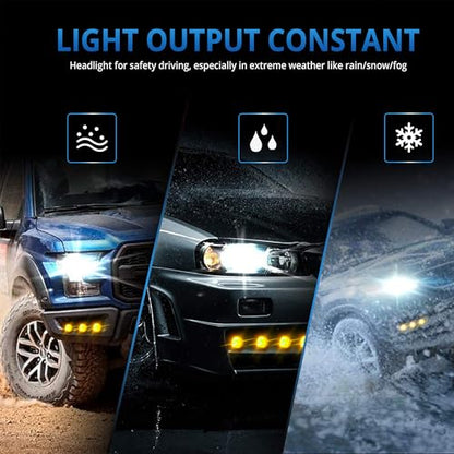 4Pcs 23mm DC 12V Black shell Eagle Eye Cob LED Car Fog DRL Daytime Running Light Backup Reverse Tail Rock Lights Headlights Signal Lamp Small bulb DIY use for car and motorcycle (Yellow) - color: Yellow