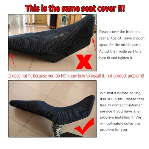 for 2024 NX400 NX500 NX 400 500 Rear Seat Cowl Cushion Cover Net Insulation 3D Mesh Guard Protector Motorcycle Accessories, Black
