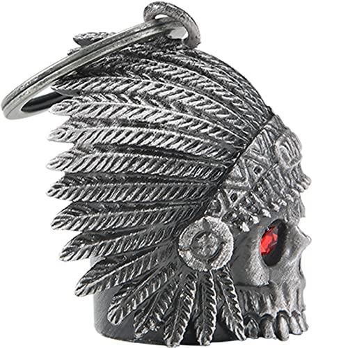 Dream Apparel Motorcycle Bell Guardian Angel Drive Away Gremlin, Biker Bell for Men Women Rider Riding, Good Luck Gift - color: Native W/ Red Eyes