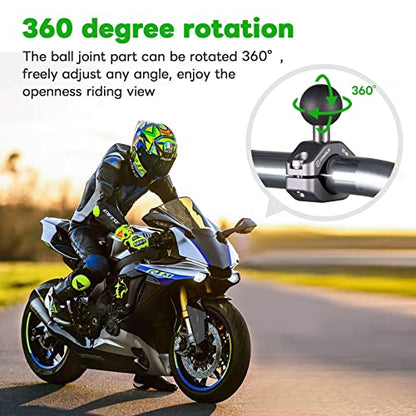FANAUE Handlebar Clamp Mount U-bolt Base with B Size 1" Ball for 0.85" to 1.14" Diameter Rail, Compatible with RAM Mounts B Size Double Socket Arm & Motorcycle Phone Mount - size: CC-05X