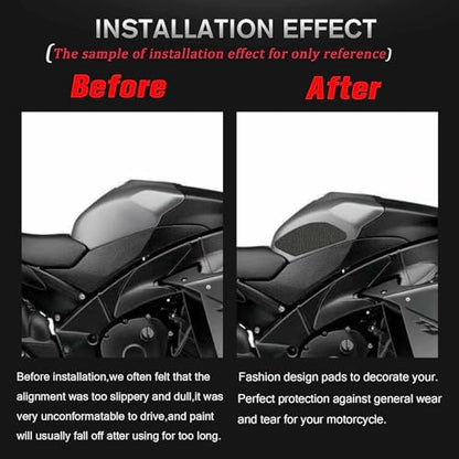Motorcycle Fuel Tank Pads Sticker Compatible with YA-MA-HA YZF-R1 2009 2010 2011 2012 2013 2014 Side Decals Gas Knee Grip Protector Traction Pads Accessories