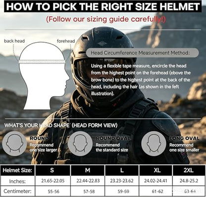 Bluetooth Motorcycle Helmet, Full Face Flip Up Modular Motorcycle Helmet with Bluetooth intercom headsets, DOT Approved Dual Visor Helmets - style: Matte Black