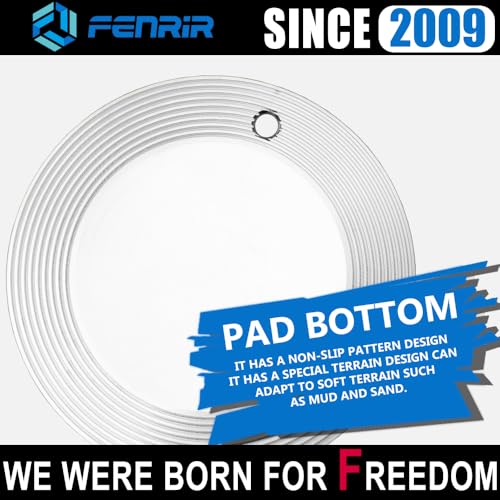 FENRIR 304 Stainless Steel Kickstand Pad Plate Support Coaster Accessory for Harley Davidson Indian Honda Yamaha Kawasaki Suzuki Triumph BMW KTM Ducati Fit Motorcycle Bike Scooter Outdoor Indoor