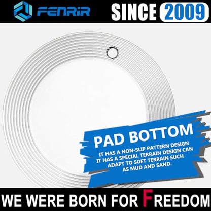 FENRIR 304 Stainless Steel Kickstand Pad Plate Support Coaster Accessory for Harley Davidson Indian Honda Yamaha Kawasaki Suzuki Triumph BMW KTM Ducati Fit Motorcycle Bike Scooter Outdoor Indoor