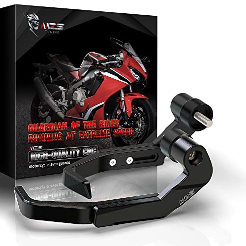 MZS Lever Guards Motorcycle Clutch Brake Handlebar Protector CNC Black Compatible with 1000SX EX250 EX300 EX400 EX650 KLE650 Z125 Z400 Z750 Z800 Z900 Z900RS Z1000 Z1000SX ZX6R ZX9R ZX10R ZX12R ZX14R