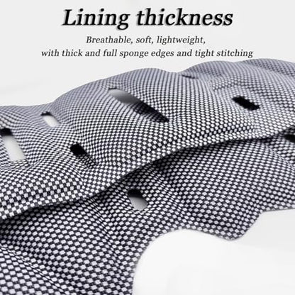 Motorcycle Helmet Liner for Nolan N44, Breathable Helmet Replacement Foam Padding Kits Set, Comfort Helmet Lining Protective Cushion Mat, Washable,B Grey - color: B Grey