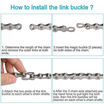 Bike Chain Repair Tool kit - Bicycle Chain Breaker Tool, Master Link Pliers, Chain Wear Checker for 7-11 and Single Speed Chains - style: Black