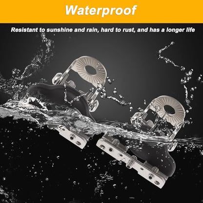 Light Bar Mounting Bracket Iron Spotlight Tube Clamp Holder Heavy Duty LED Strip Bracket Light Bar Mounts for Motorcycle ATV UTV Silver Tone 1 Set - color: Silver Tone
