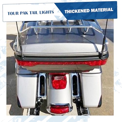 King Tour Trunk LED Light Tail Light Running Brake Turn Signal Lamp Kit Fit for Harley Touring Road King Road Street Electra Glide Tri Glide Ultra Limited 2014-2023 Red - color: Red