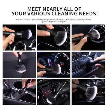 8PCS car Interior Cleaning kit, car Interior Cleaning Brush, car Cleaning Sponge, Cleaning Cloth and Storage Bag - a car Cleaning Supplies Set, Suitable for Cars, Trucks, and car Gifts