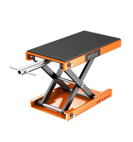 500KG Heavy Duty Motorcycle Scissor Lift, 150% Capacity 85mm-350mm Lift Range, Portable Maintenance Lift Table for Motorcycle, ATV, Scooter, Dirt Bike, with Optional Accessories