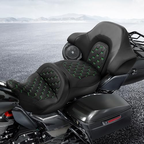 C.C. RIDER King Chopped Wrap Around Backrest Fit For Harley 2014-LATER Touring Road Glide Street Electra Glide Ultra Limited