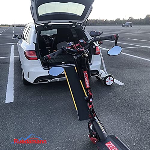 Ruedamann 60" Aluminum Shed Ramps for Lawn Mowers, 1PC 5' Long Lightweight Sturdy Non-Slip Loading Ramps with Grit-Coated Surface, Truck Bed, Motorcycle, ATV, UTV, Trailer, 600 lbs Capacity - size: 60'' - 600 lbs