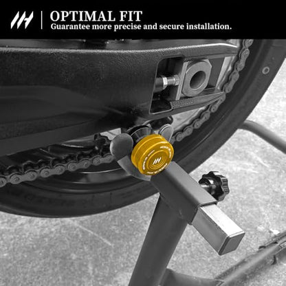 M8 Motorcycle Swingarm Sliders For GSX-R600 1992-2026 GSX-R 600Z 2022-2026 Swingarm Spools CNC Aluminum Heavy-Duty gsx-r 600 600z Accessories (Gold) - color: Gold