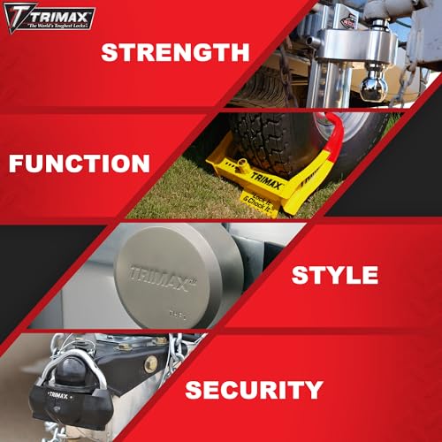 Trimax TCL265 Small Deluxe Keyed Alike Wheel Chock Lock, (Pack of 2) - style: 2 Pack TCL65